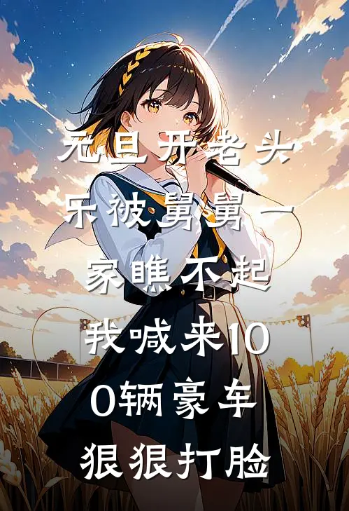 元旦开老头乐被舅舅一家瞧不起，我喊来100辆豪车狠狠打脸