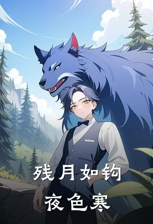 残月如钩夜色寒