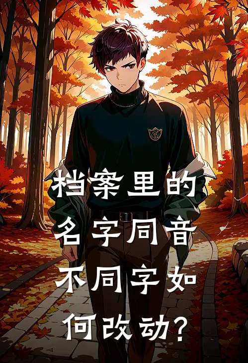 档案里的名字同音不同字如何改动?